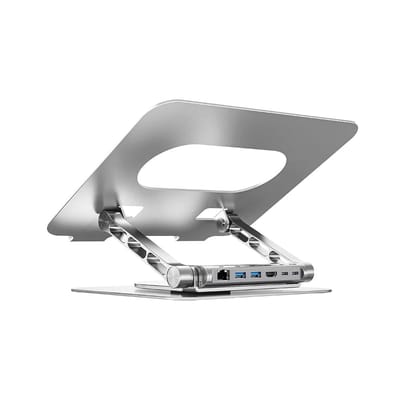 UNITEK 360D METAL 15.6” NOTEBOOK STAND VE 5' I 1 ARADA DOCKING STATION (D1109B)