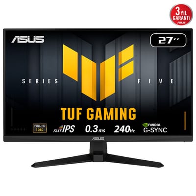 27 ASUS TUF GAMING VG279QM5A 0.3MS 240HZ GAMING AL ELMB SYNC YÜKSEKLİK AYARLI FHD FAST IPS