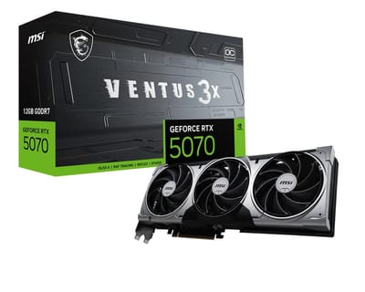 MSI GEFORCE RTX 5070 12G GDDR7 VENTUS 3X OC