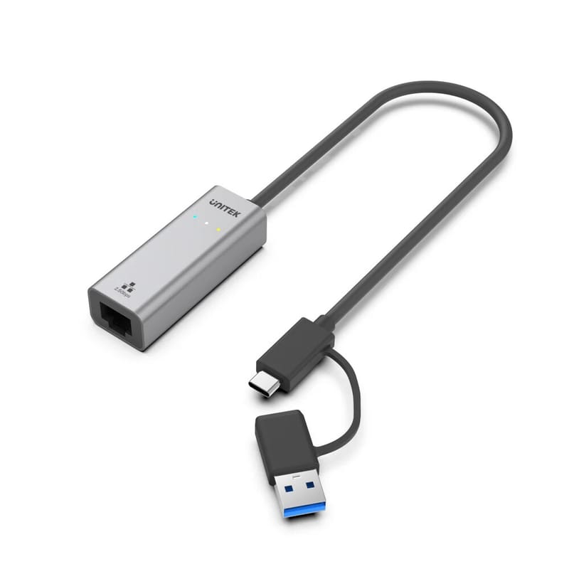 UNITEK HİBRİT USB-C/USB-A 2.5 GİGABİT ETHERNET ADAPTÖRÜ (U1313CGY01)