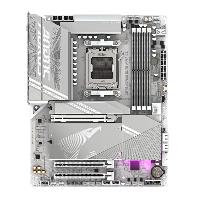 GIGABYTE X870A AORUS ELITE WIFI7 ICE DDR5 8000Mhz HDMI/DP ATX AM5