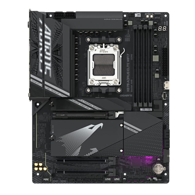 GIGABYTE X870A AORUS ELITE WIFI7 DDR5 M.2 HDMI DP ATX AM5