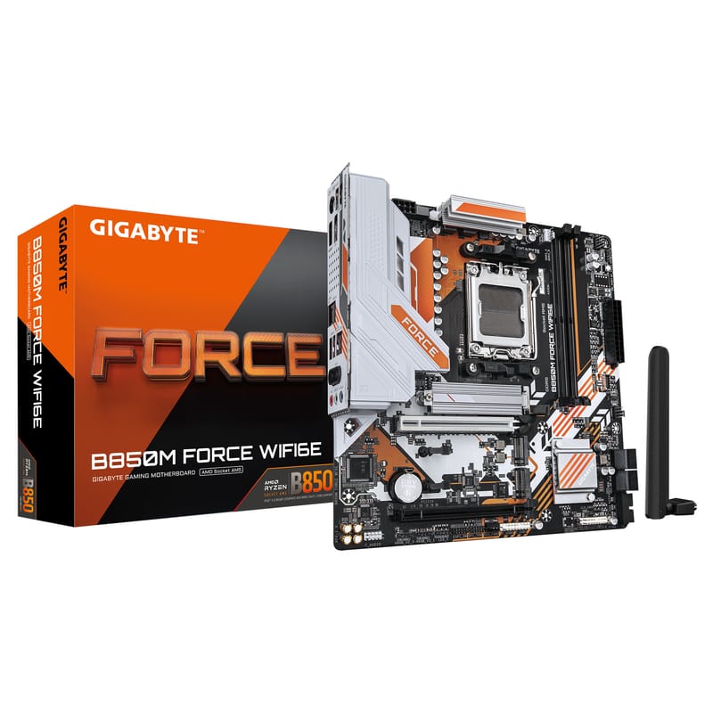 GIGABYTE B850M FORCE WIFI6E DDR5 M.2 HDMI DP MATX AM5