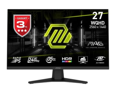 27 MSI MAG 274QF X24 WQHD RAPID IPS 240HZ 0.5MS