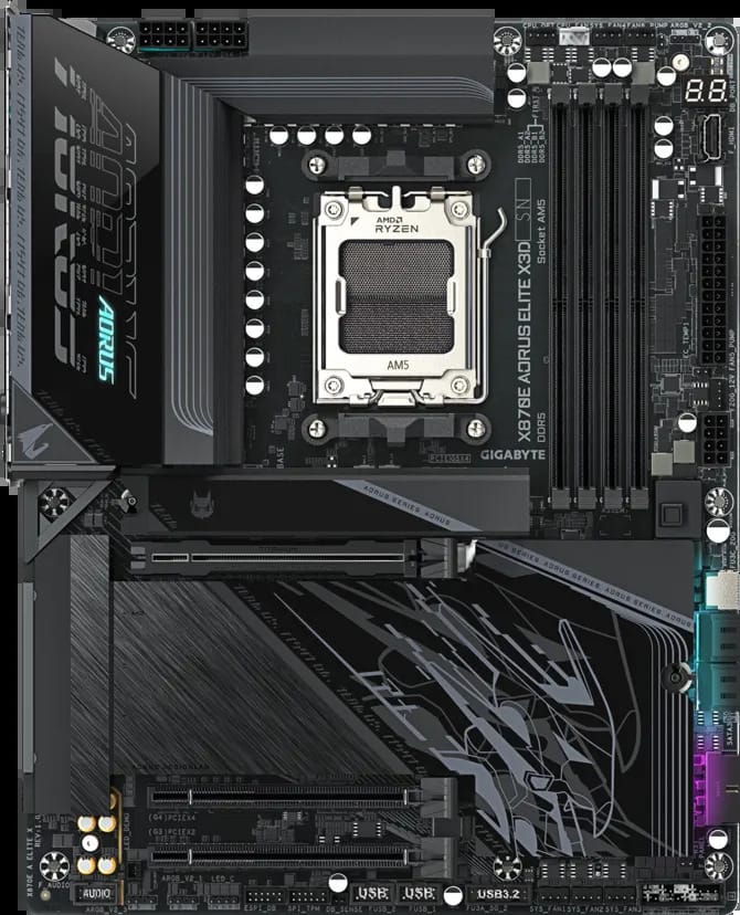 GIGABYTE X870E AORUS ELITE X DDR5 8000Mhz HDMI/DP ATX AM5