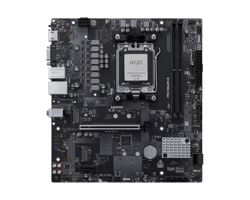 MSI PRO B840M-B AM5 DDR5 8000MHZ(OC) HDMI VGA 2X M.2 USB 5 GBS 2.5G LAN MATX