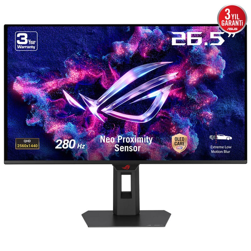 26.5 ASUS ROG STRIX OLED XG27ACDMS 280HZ 0.03MS ADAPTİVE SYNC PİVOT QD-OLED GAMİNG MONİTÖR